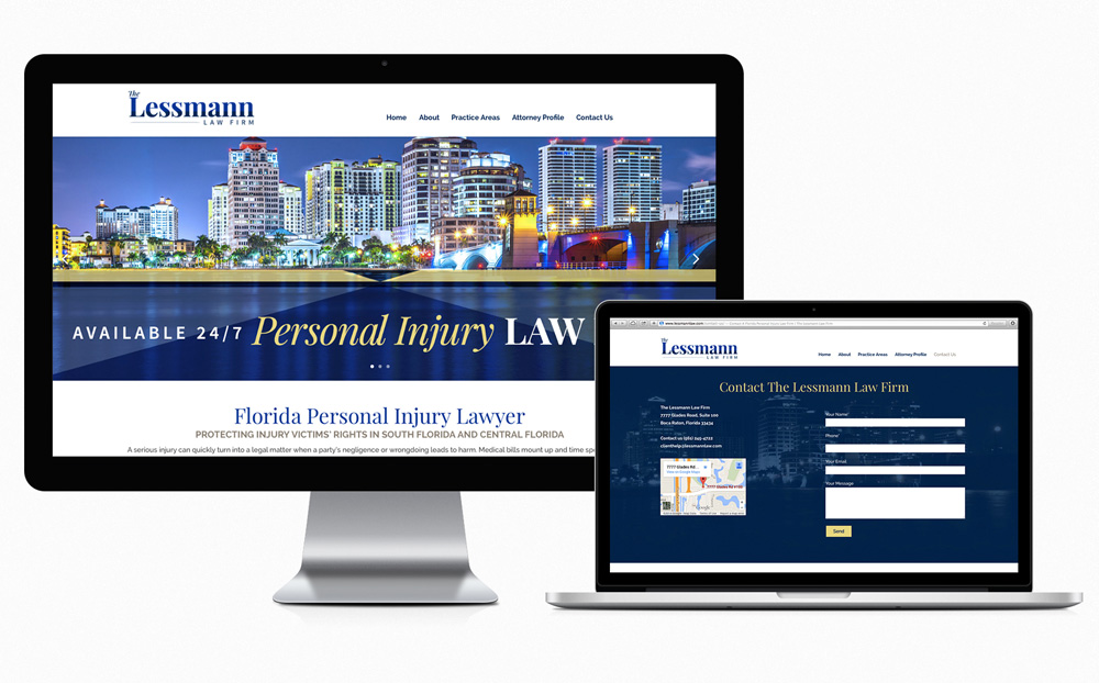 the lessmann law firm | attorney web design